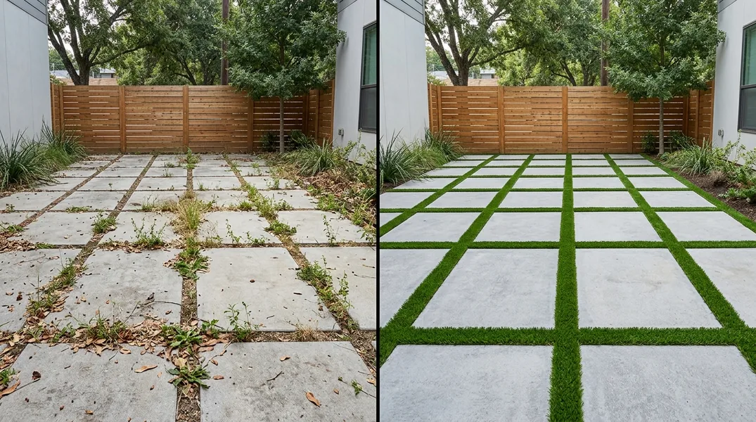 Result artificial grass installation in Austin - Austin Turf Installation