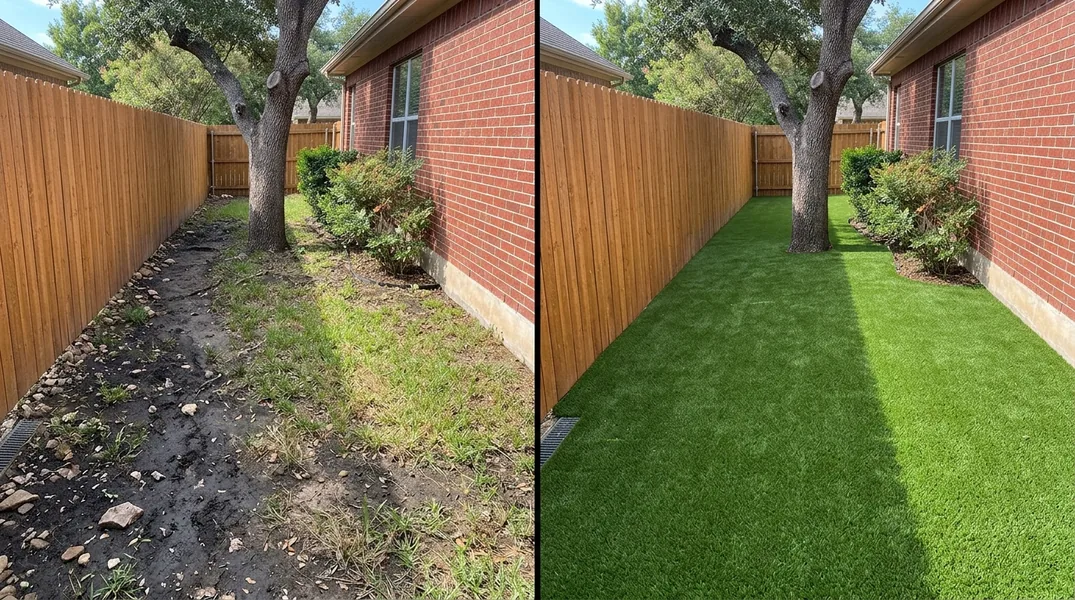Result artificial grass installation in Austin - Austin Turf Installation