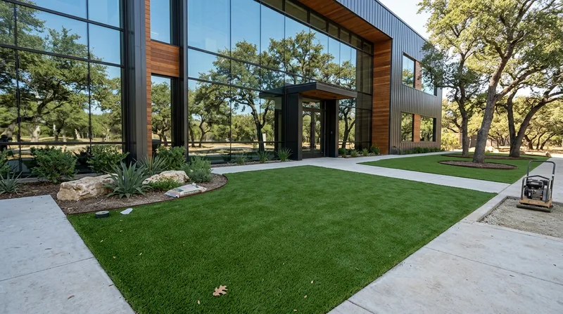 Commercial Artificial Grass Installation Austin